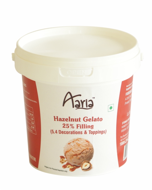 HAZELNUT GELATO 25% FILLING by aariafoods
